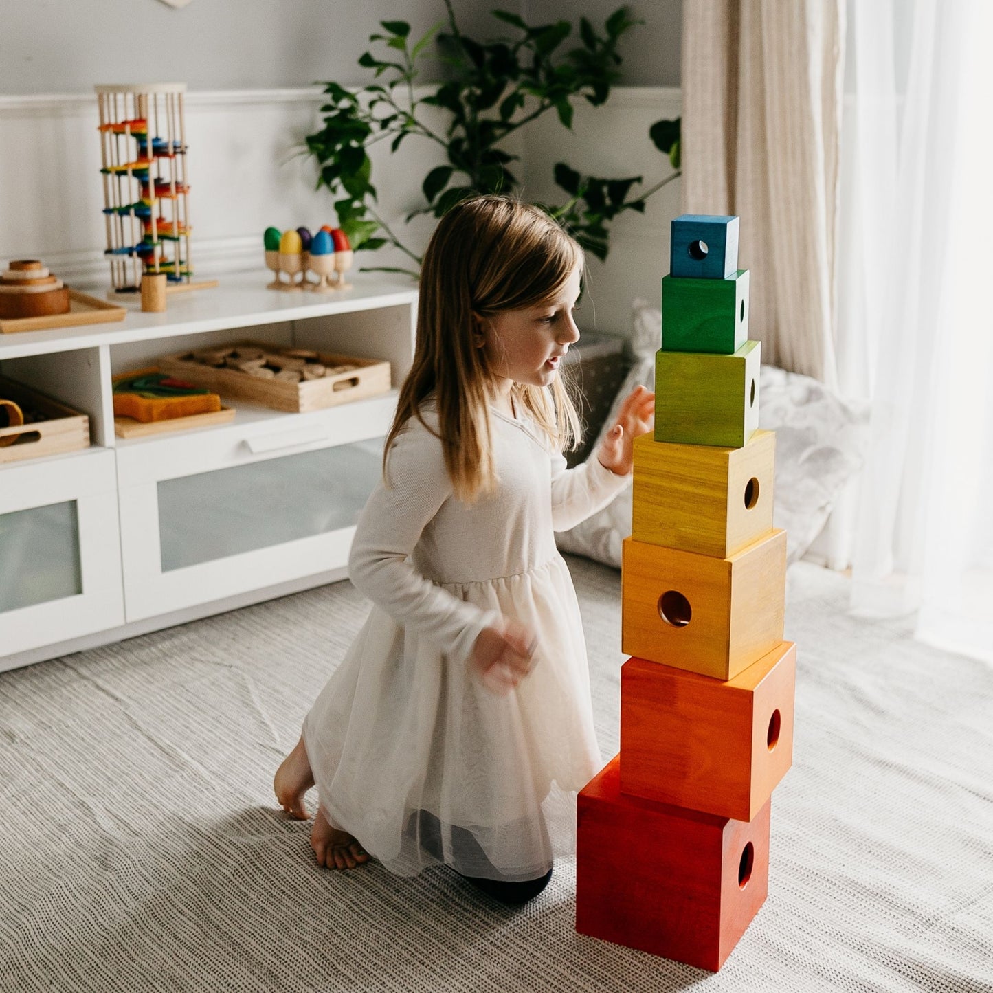 Rainbow Nesting Boxes