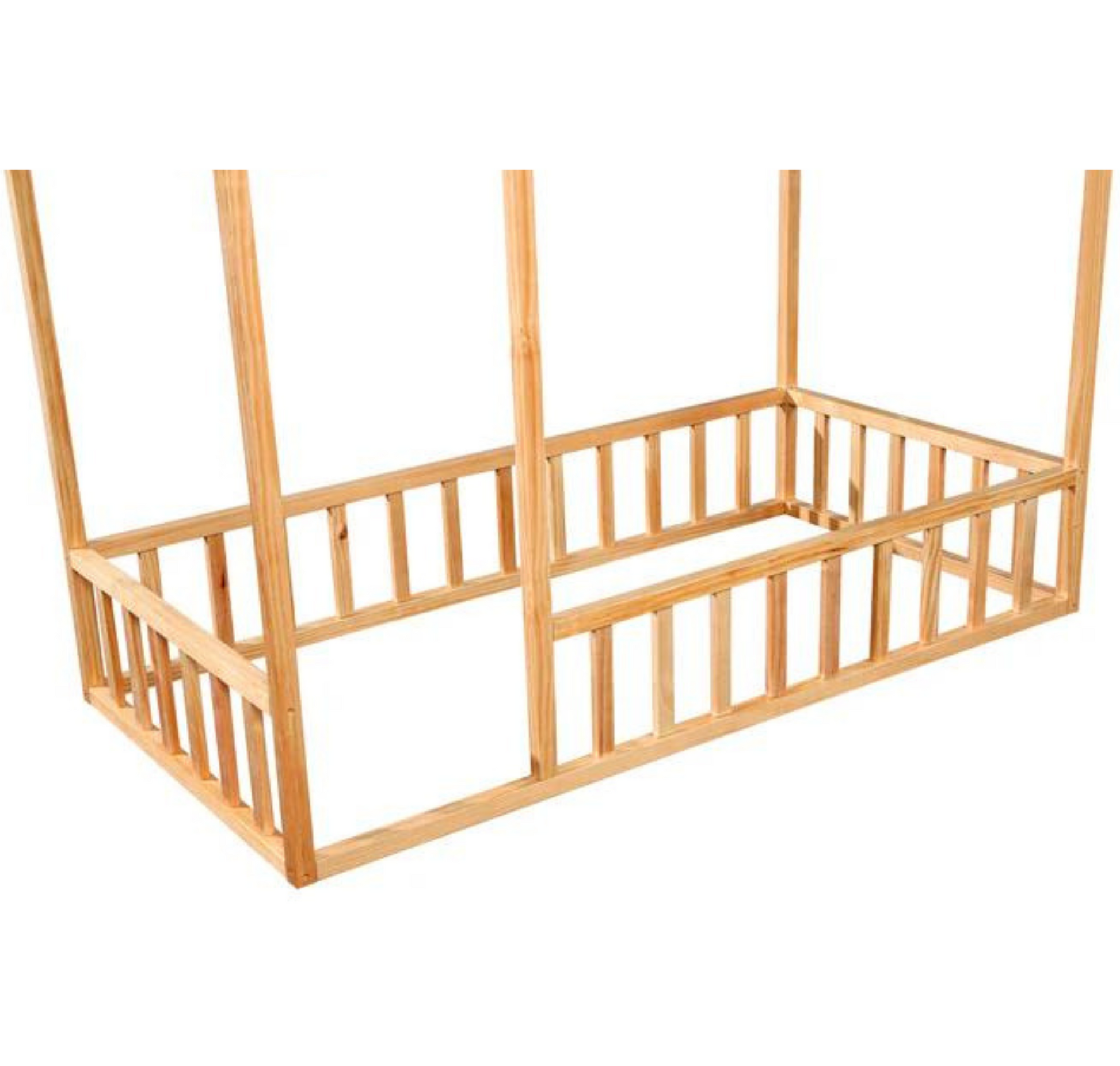 Montessori House Bed with Rails