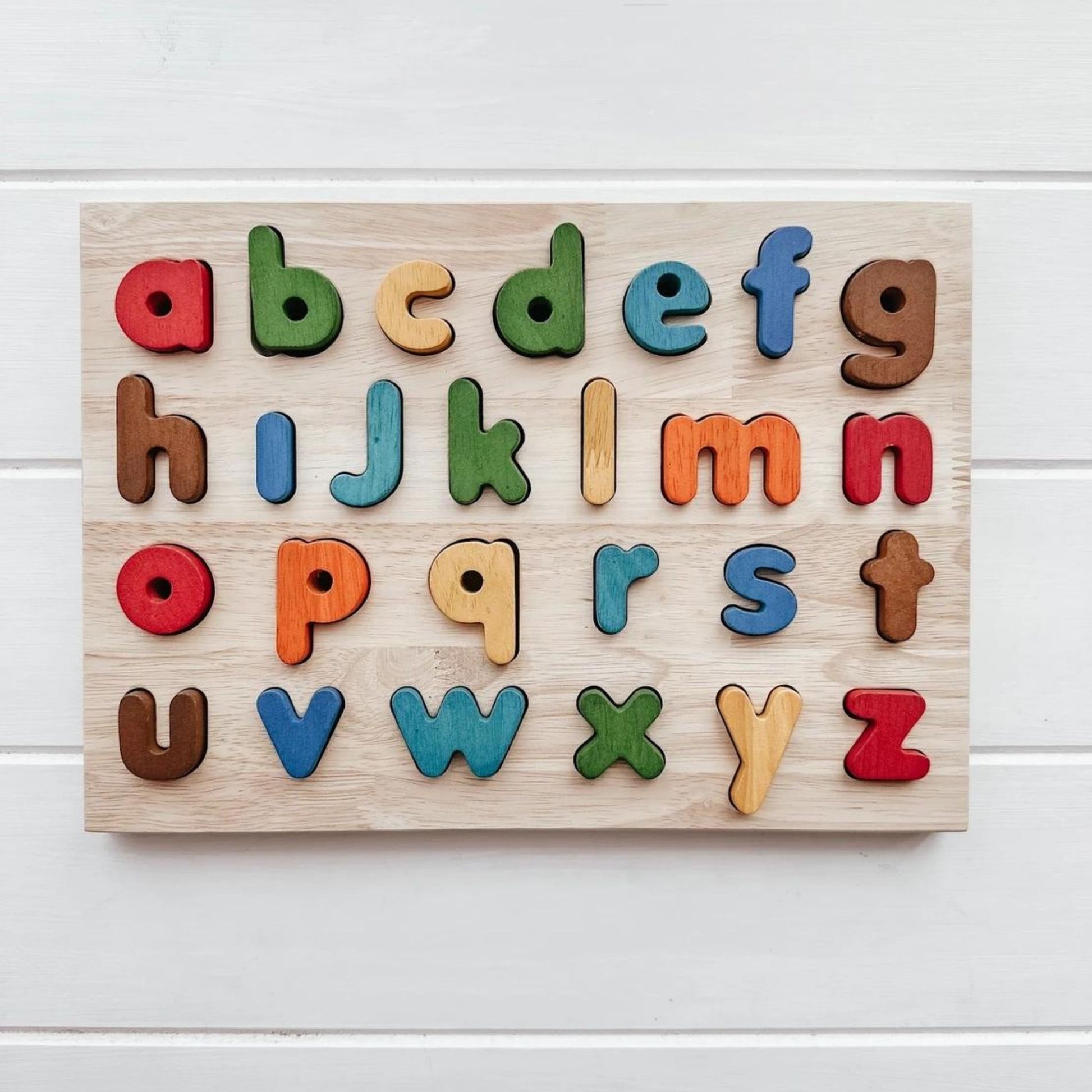 Colorful Lower Case Letter Puzzle