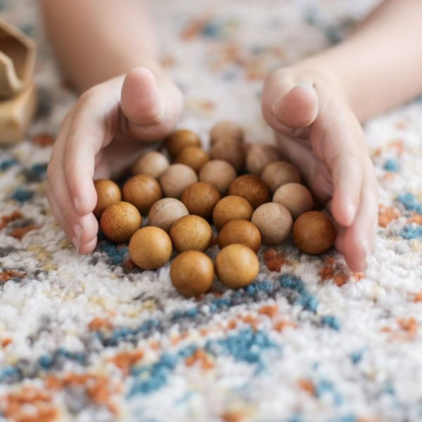 Two Tone Wooden Balls