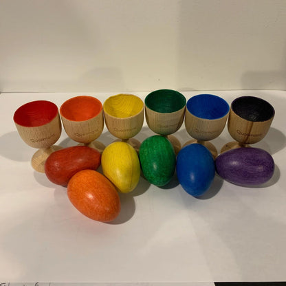 Wooden Color Sorting Eggs