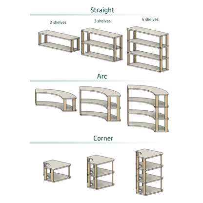 Modular Montessori Corner Shelf for Kids Toy Storage Nursery Shelves