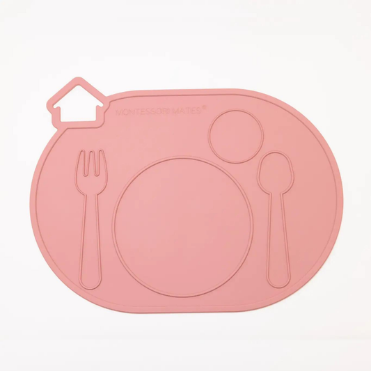 Mini Montessori Mates® Silicone Placemat (Rose Dust)