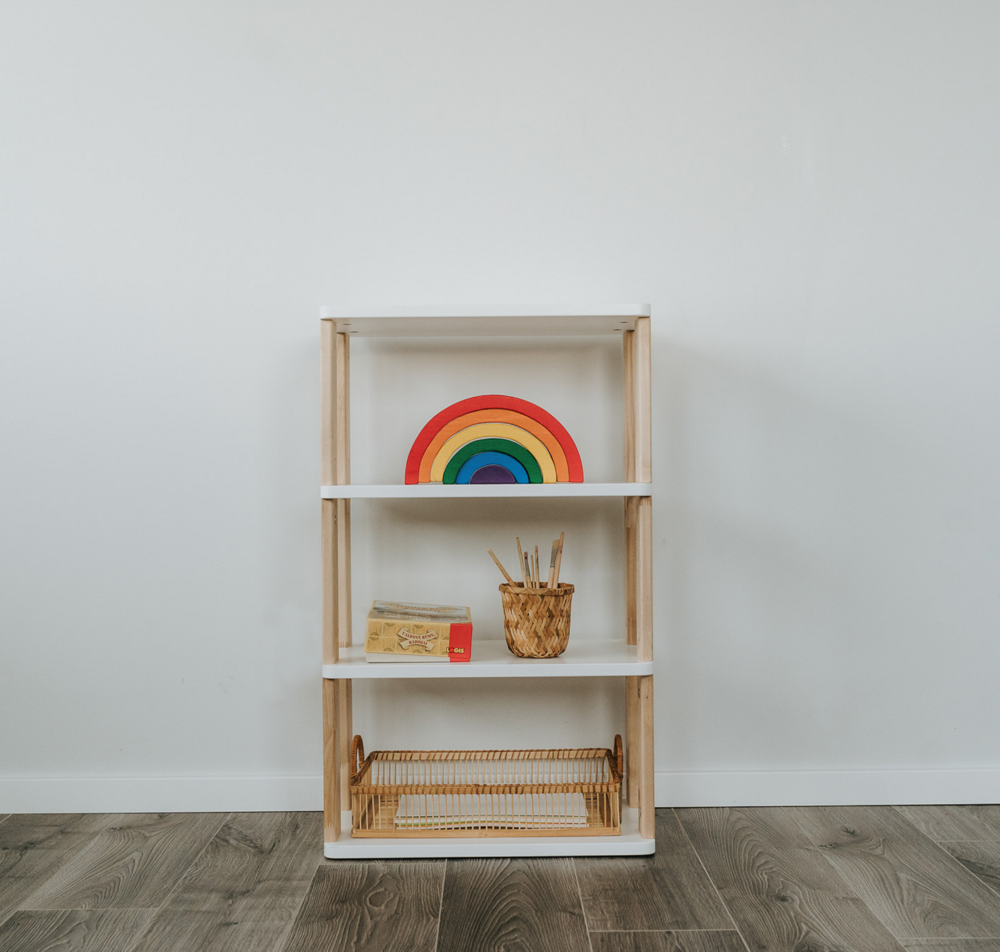 Modular Montessori Mini Shelf for Kids Toy Storage Nursery Shelves