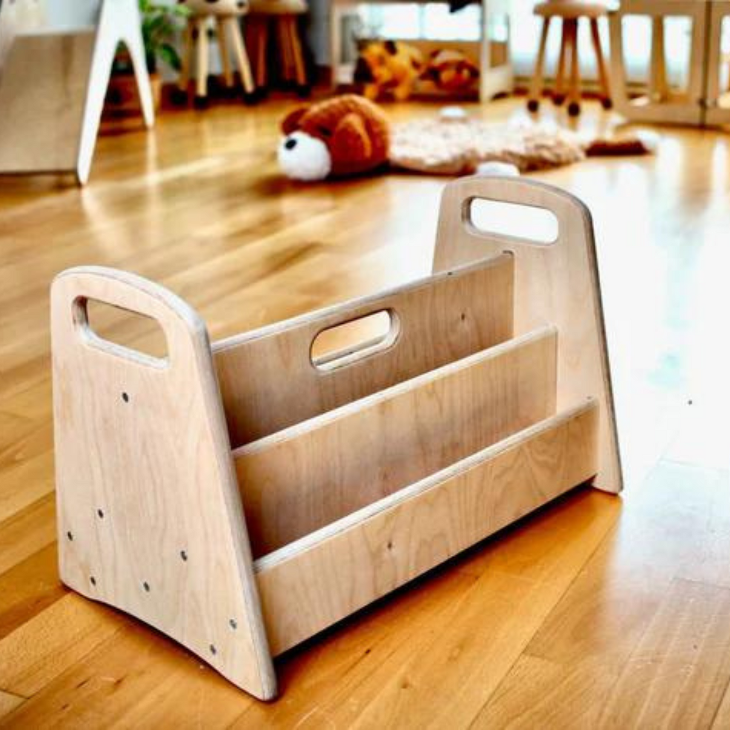 Montessori Wooden Bookshelf | Small - Medium Size - The Nurturing Nook