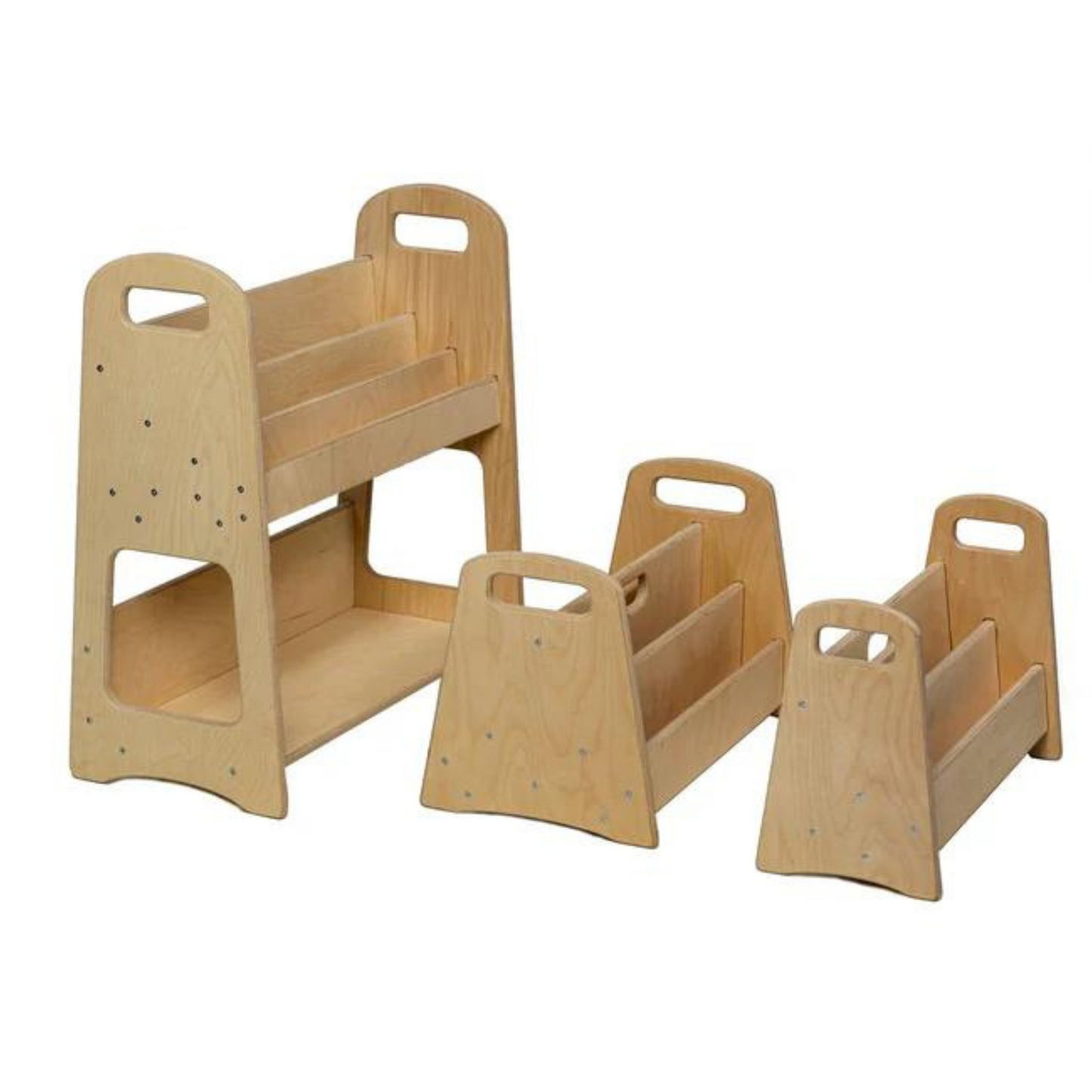 Montessori Wooden Bookshelf | Small - Medium Size - The Nurturing Nook