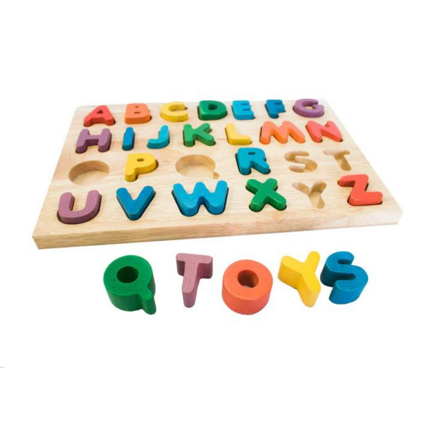 Colorful Letter Puzzle Set of 2 - Colorful Capital Letter Puzzle | Colorful Lower Case Letter Puzzle - The Nurturing Nook