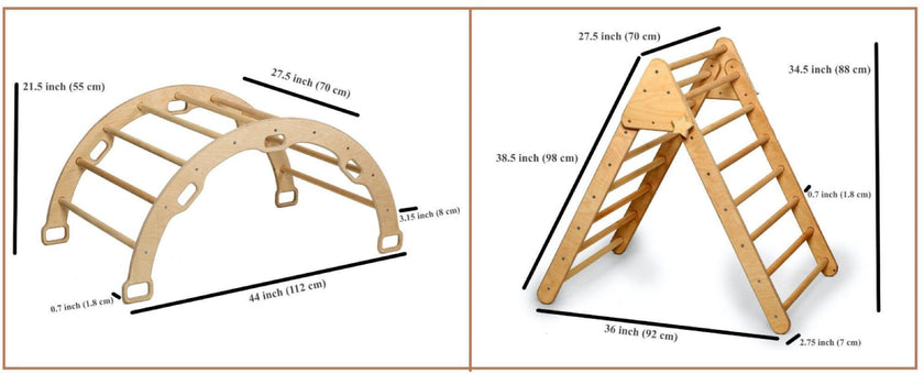 3 Pieces Montessori Climbing Set