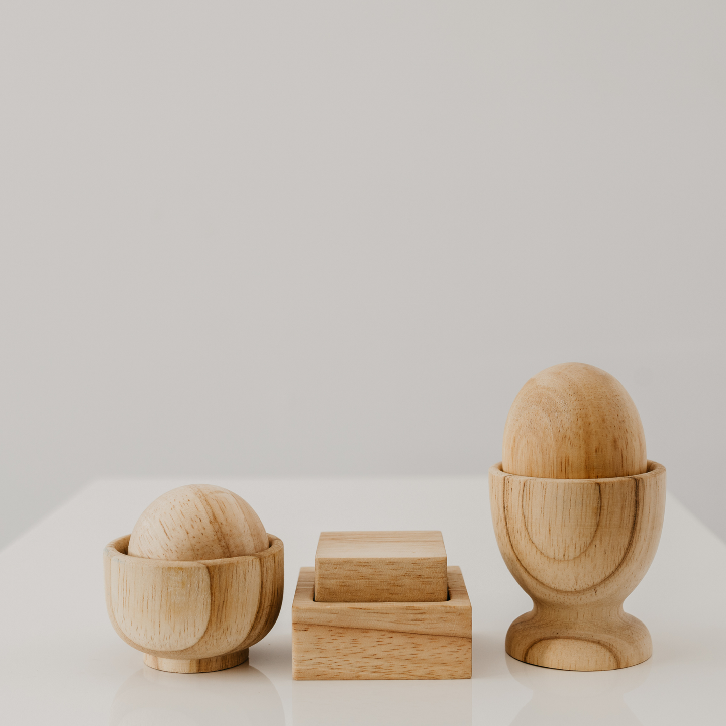 Montessori Egg, Ball and Cube Set