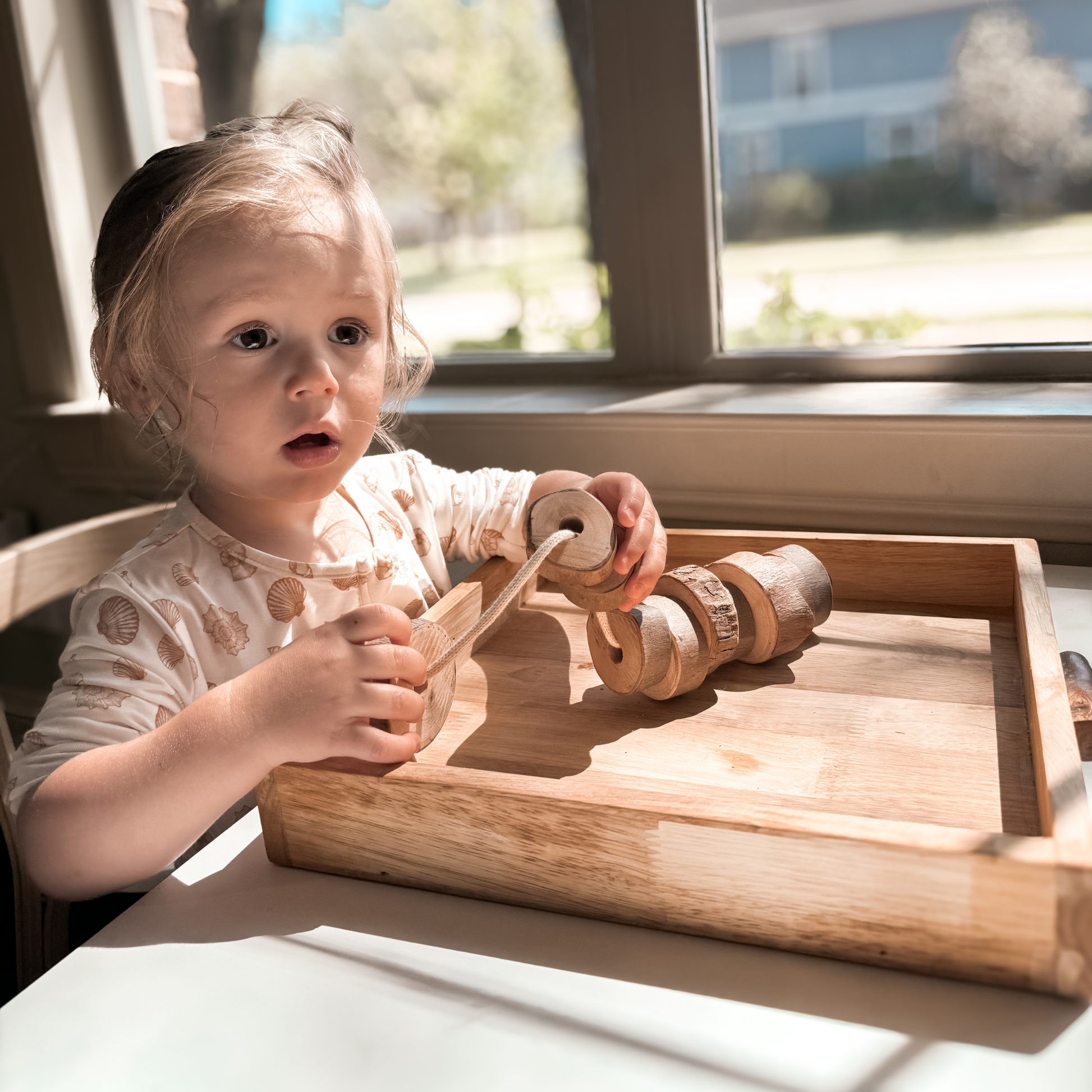 Threading Activity for Toddlers