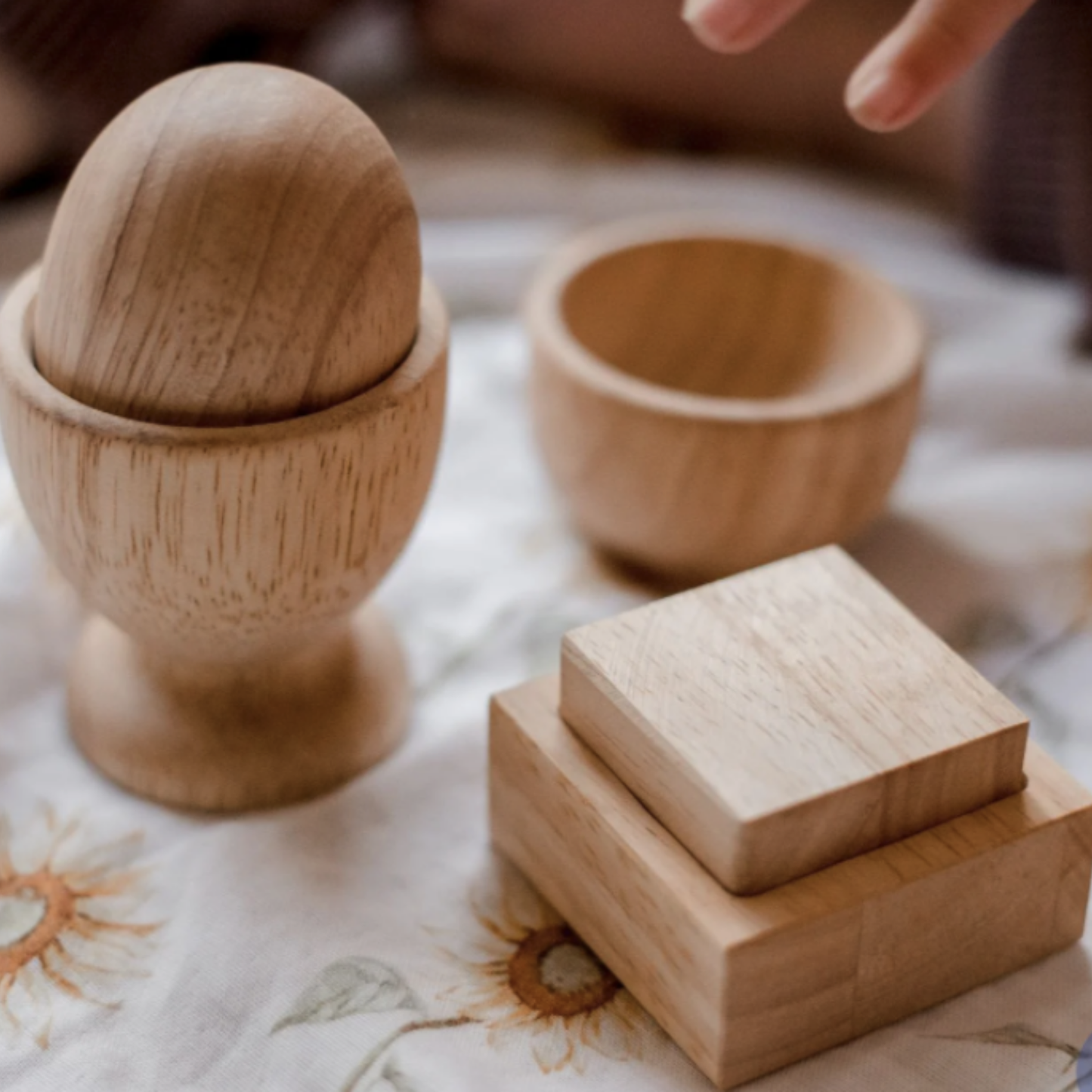 Montessori Egg, Ball and Cube Set