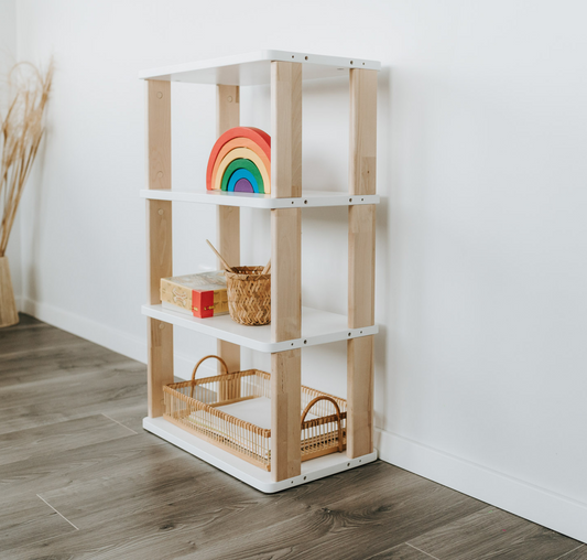 Modular Montessori Mini Shelf for Kids Toy Storage Nursery Shelves