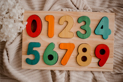 Number Puzzle - Rainbow Color - The Nurturing Nook