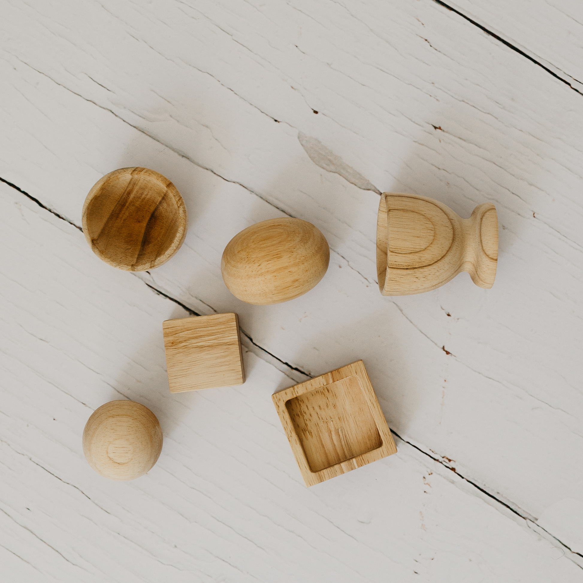 Montessori Egg, Ball and Cube Set