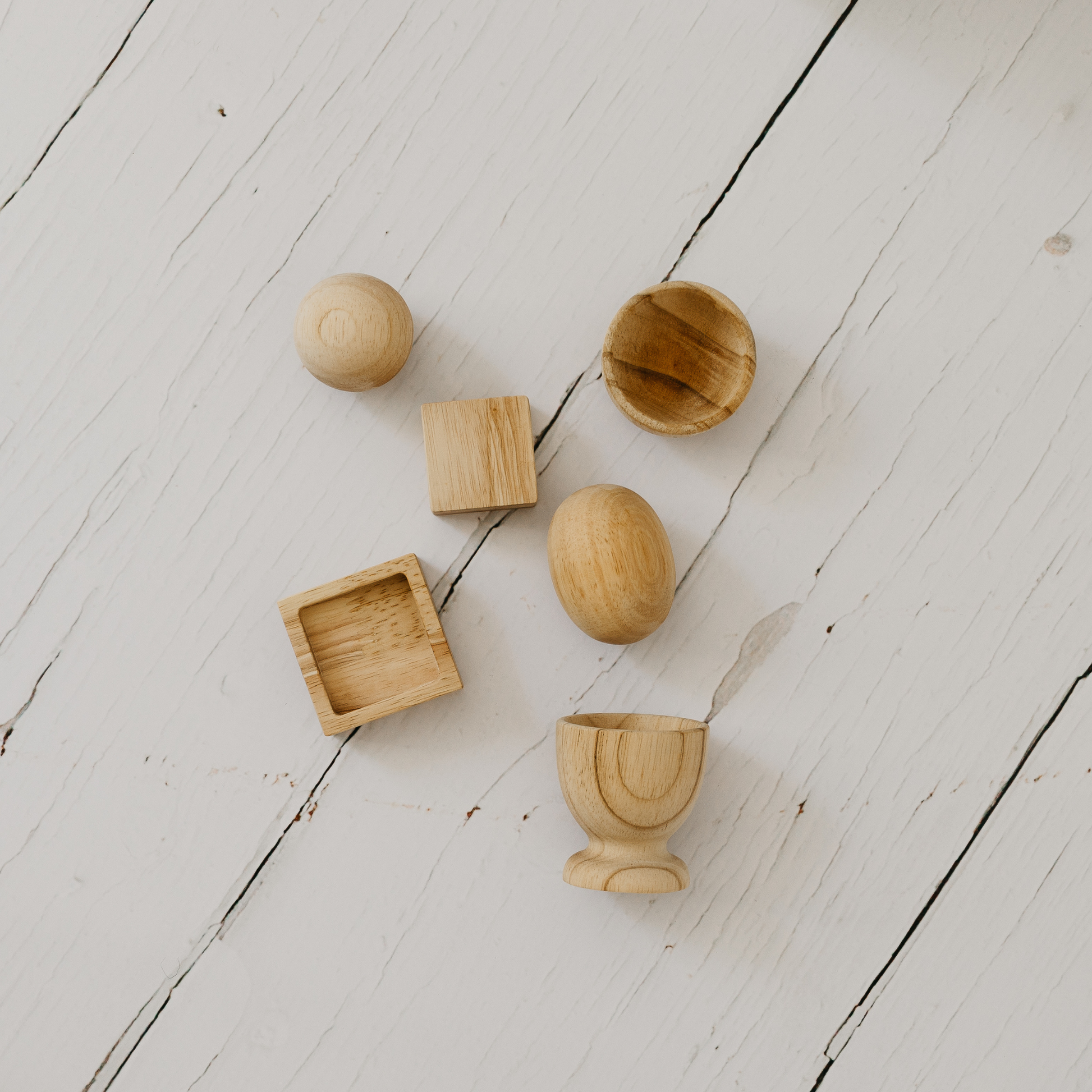 Montessori Egg, Ball and Cube Set