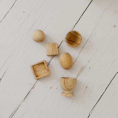 Montessori Egg, Ball and Cube Set