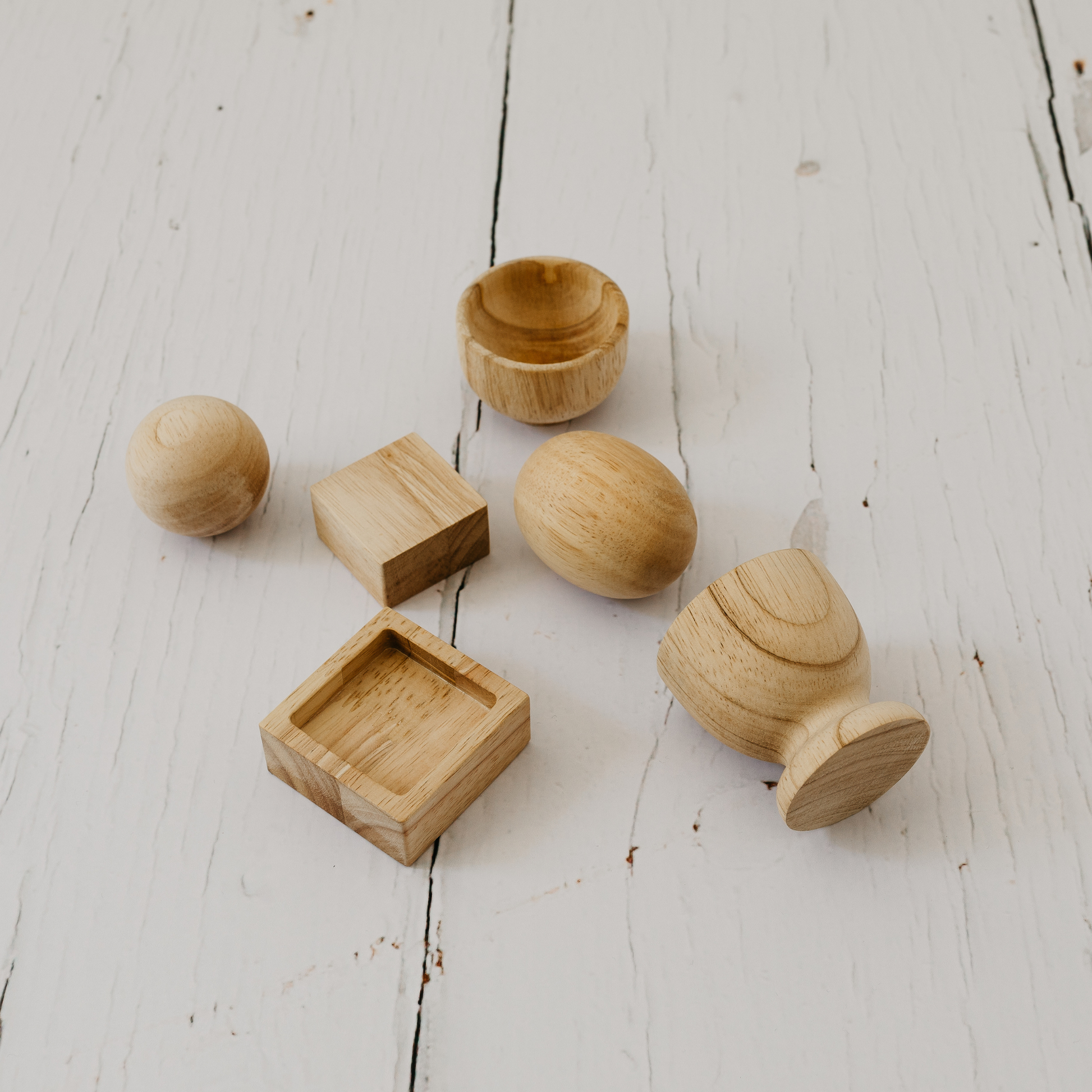 Montessori Egg, Ball and Cube Set