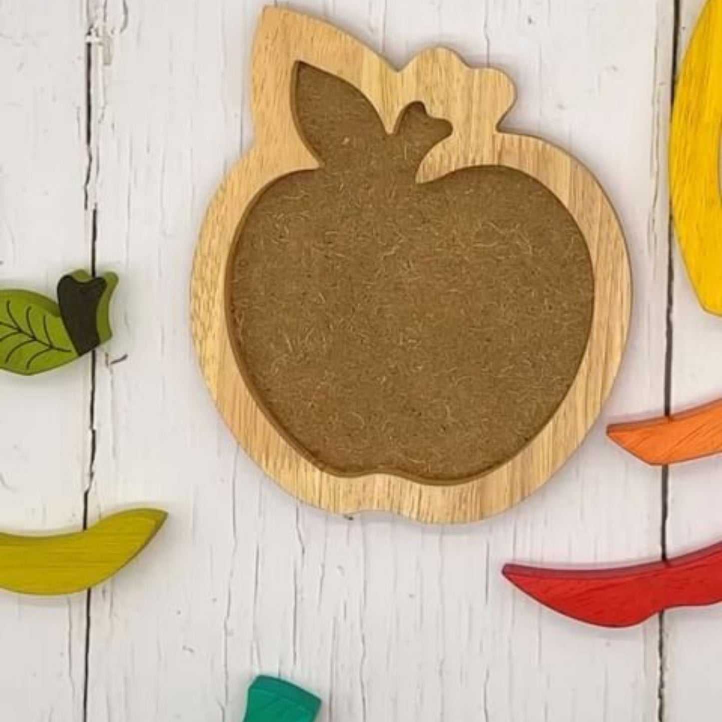 Colorful Apple Puzzle Wooden Toy