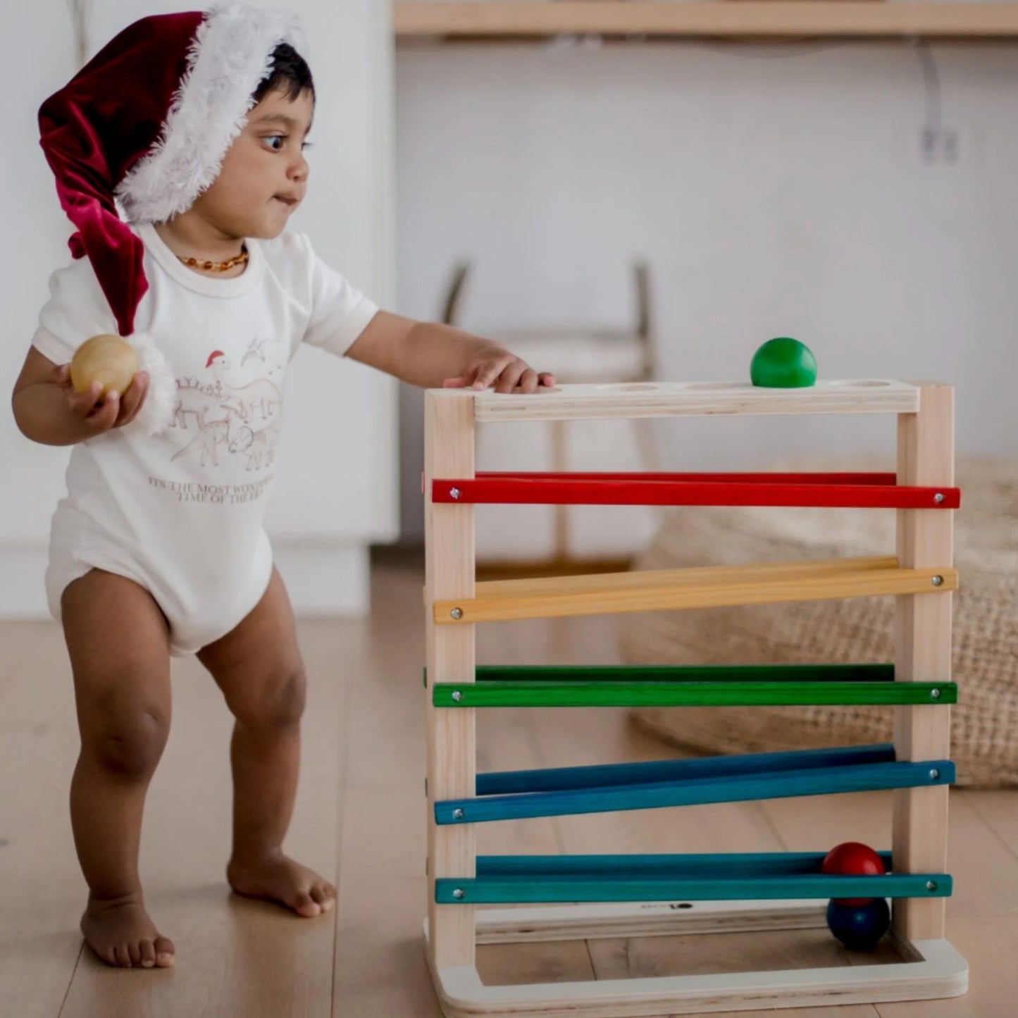 Montessori Wooden Ball Tracker