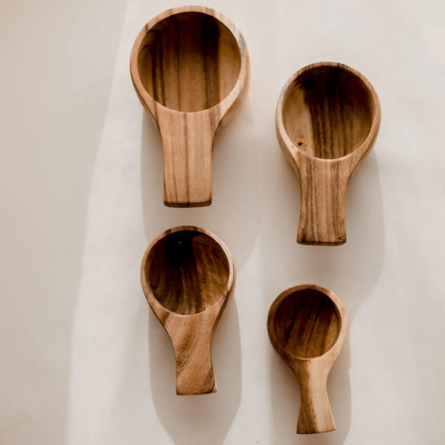 Wooden Measuring Cups Set of 4