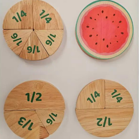 Watermelon Fraction Set