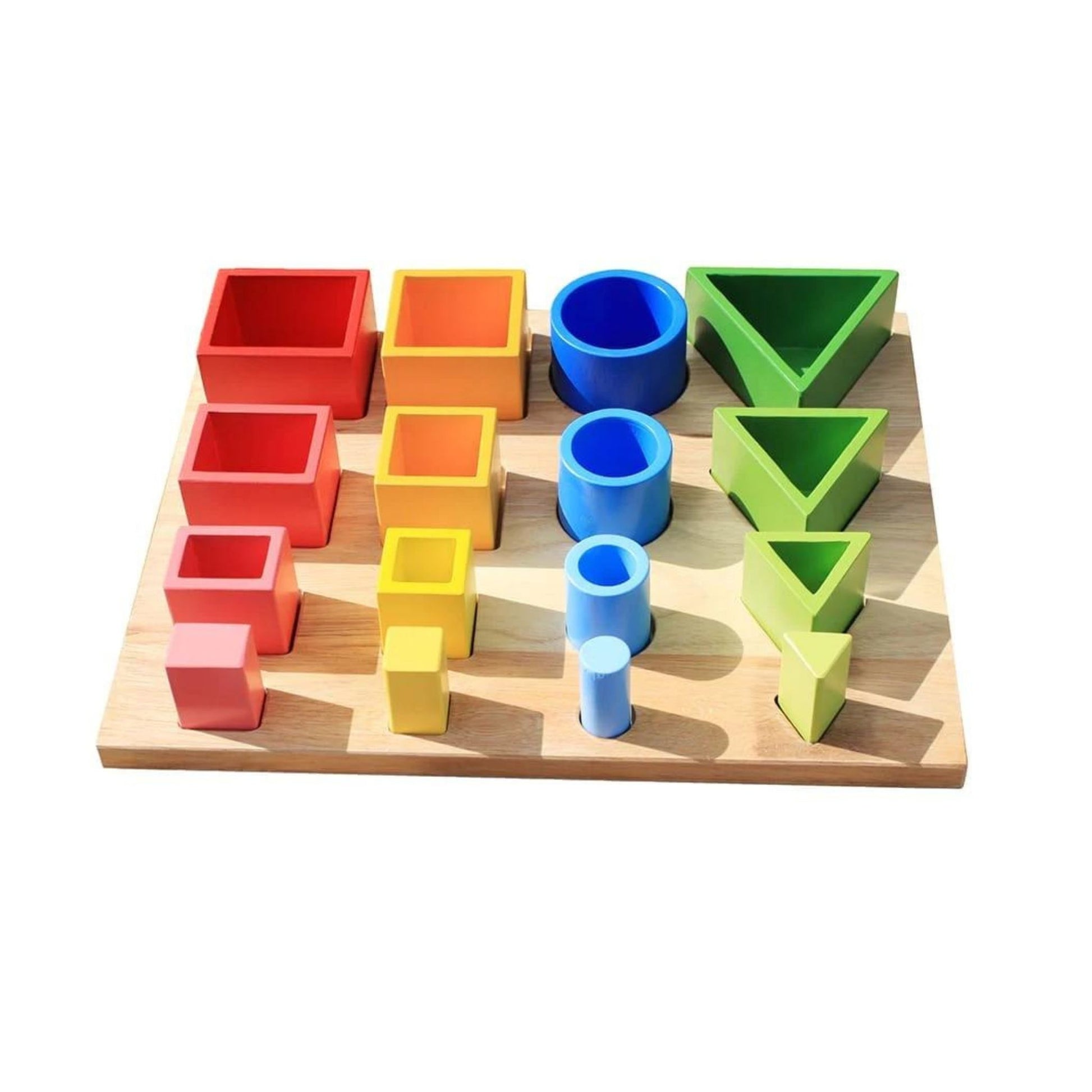 Montessori-Inspired Shape Sorter & Stacker