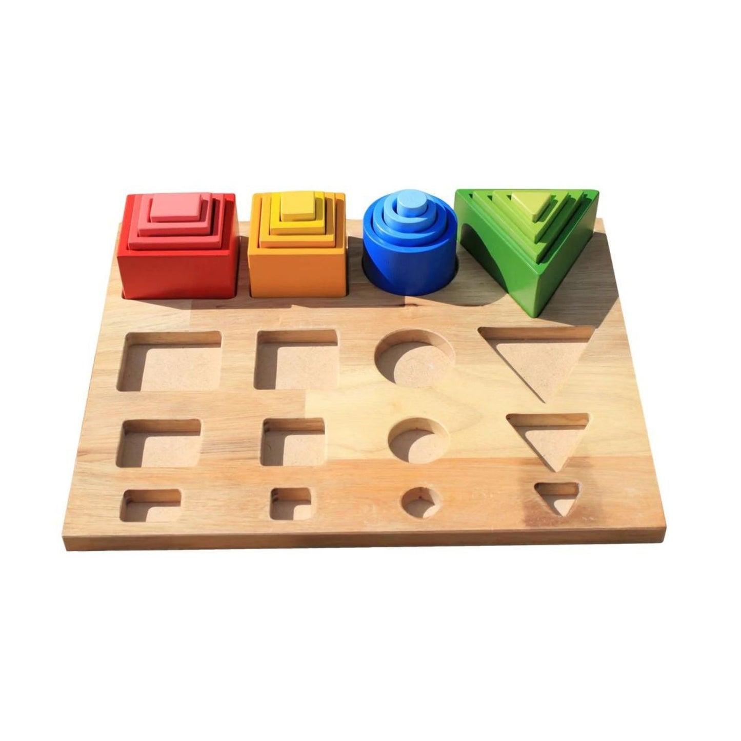 Montessori-Inspired Shape Sorter & Stacker