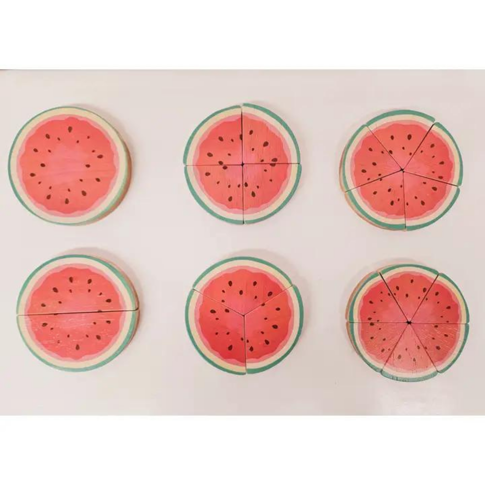 Watermelon Fraction Set