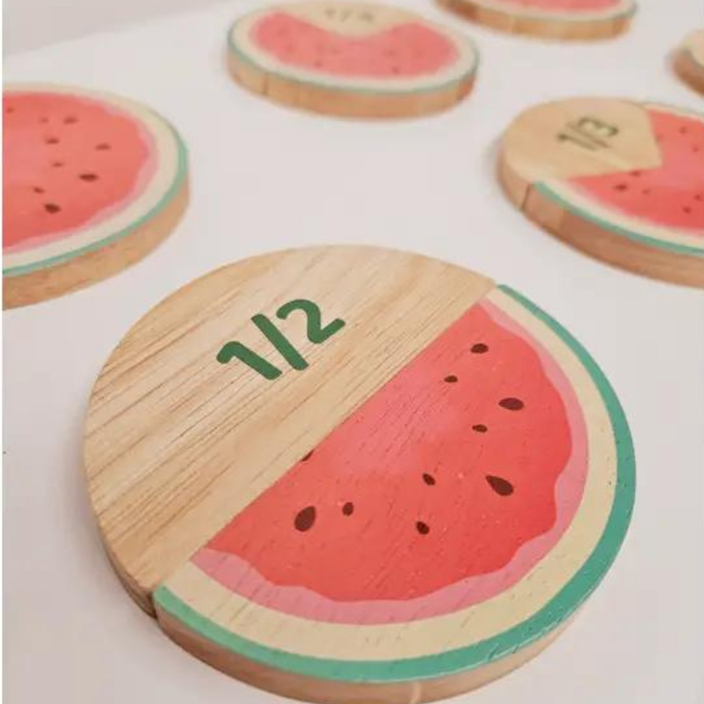 Watermelon Fraction Set