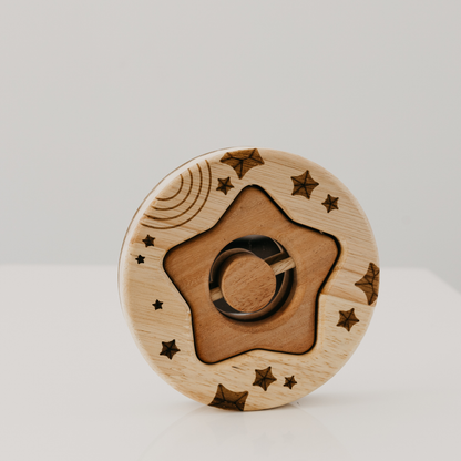 Star Rattle and Baby Mirror Set