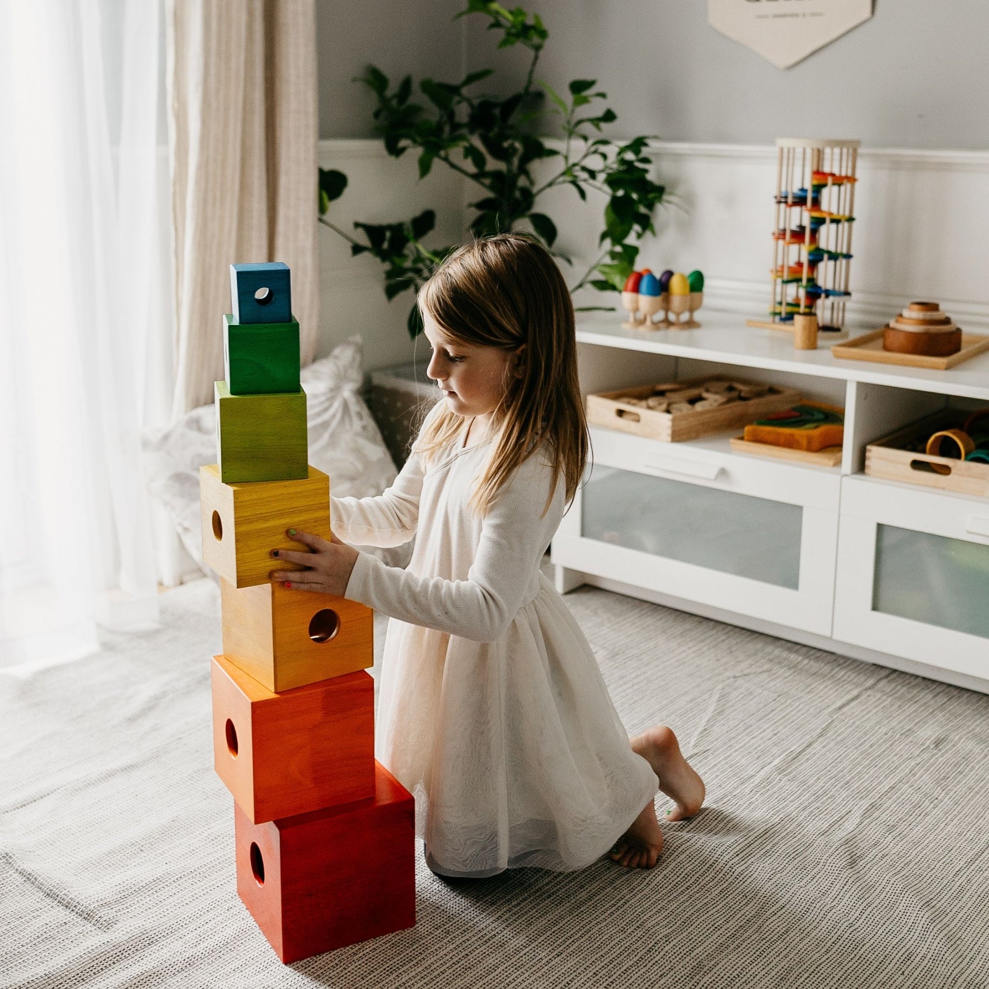 Rainbow Nesting Boxes