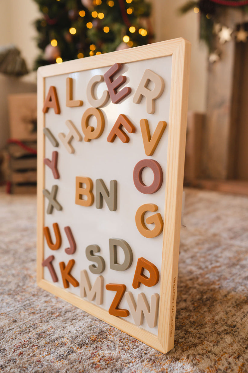 Alphabet Magnet Play Set and Whiteboard Bundle