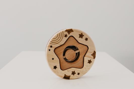 Star Rattle and Baby Mirror Set