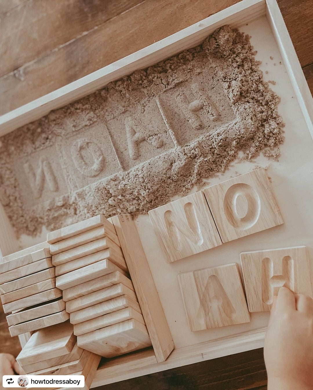 Capital Letter Tracing Tiles - The Nurturing Nook