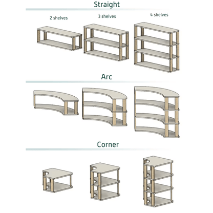 Modular Montessori Shelf for Kids - STRAIGHT | Toy Storage Nursery Shelves - The Nurturing Nook