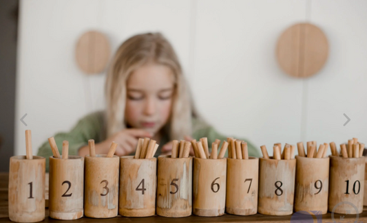 Bamboo Number Cups