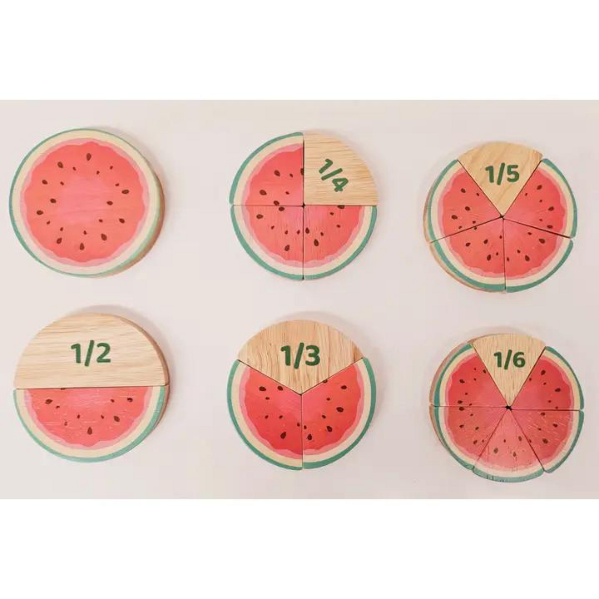 Watermelon Fraction Set