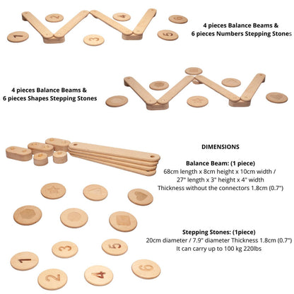 Balance Beam and Stepping Stones Set