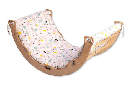 Climbing Arch Rocker with Flamingo Cushion