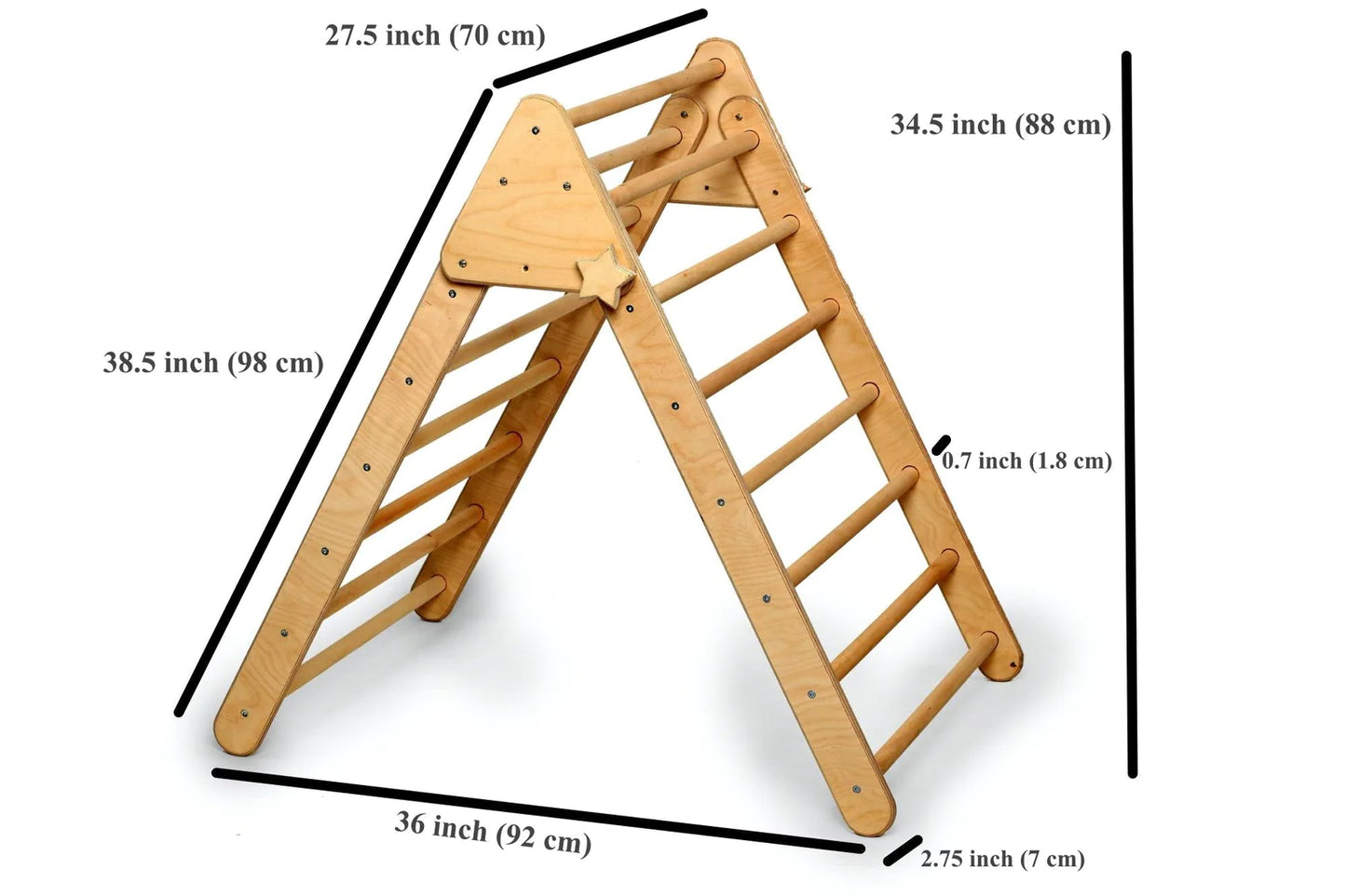 Foldable Pikler Triangle (34.5" height)