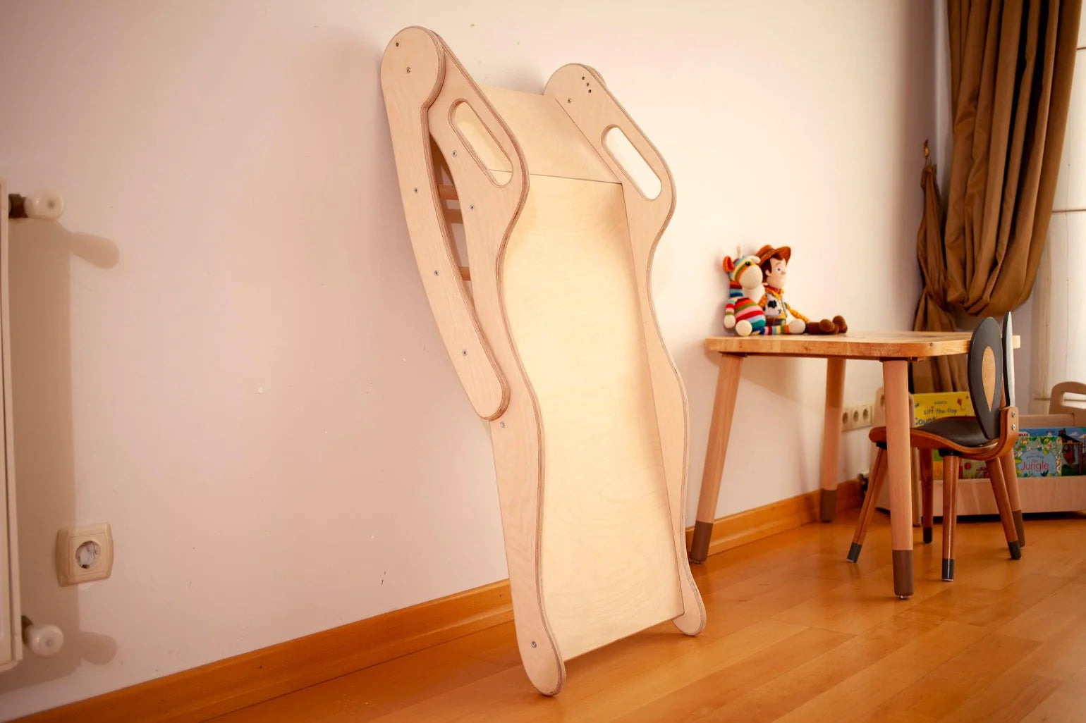 Foldable Wooden Slide - The Nurturing Nook