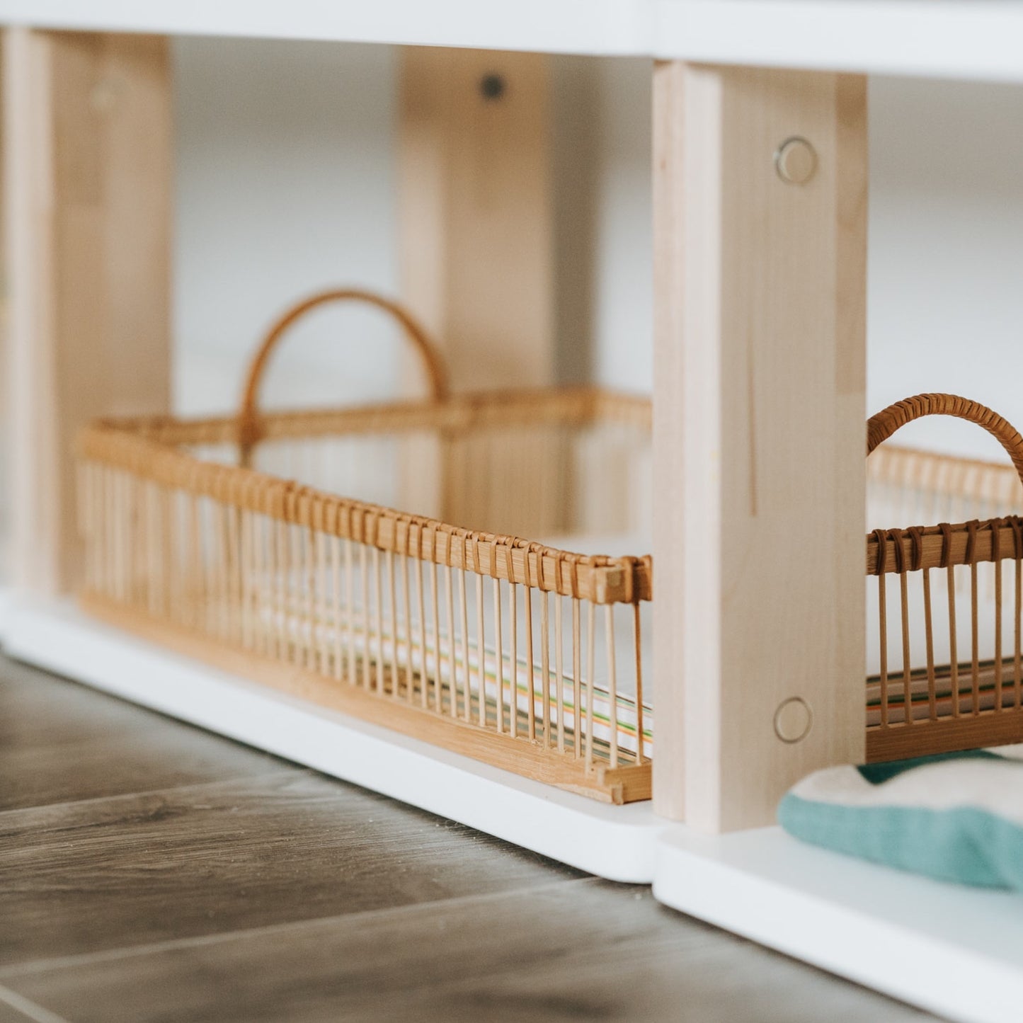 Modular Montessori Shelf for Kids - STRAIGHT | Toy Storage Nursery Shelves - The Nurturing Nook