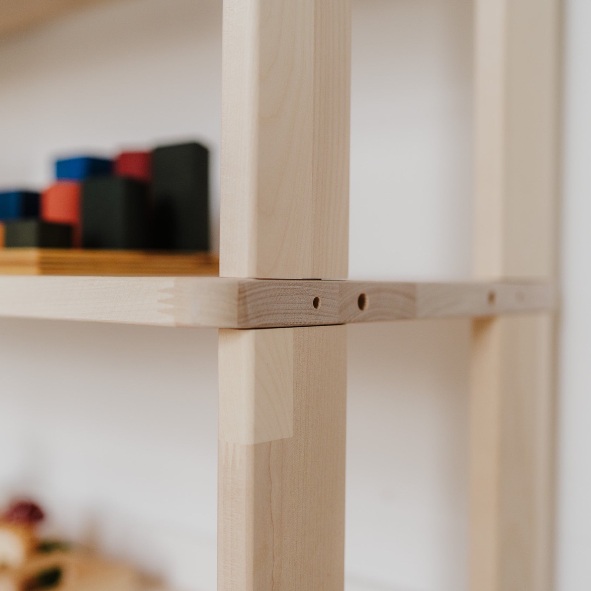 Modular Montessori Shelf for Kids - STRAIGHT | Toy Storage Nursery Shelves - The Nurturing Nook