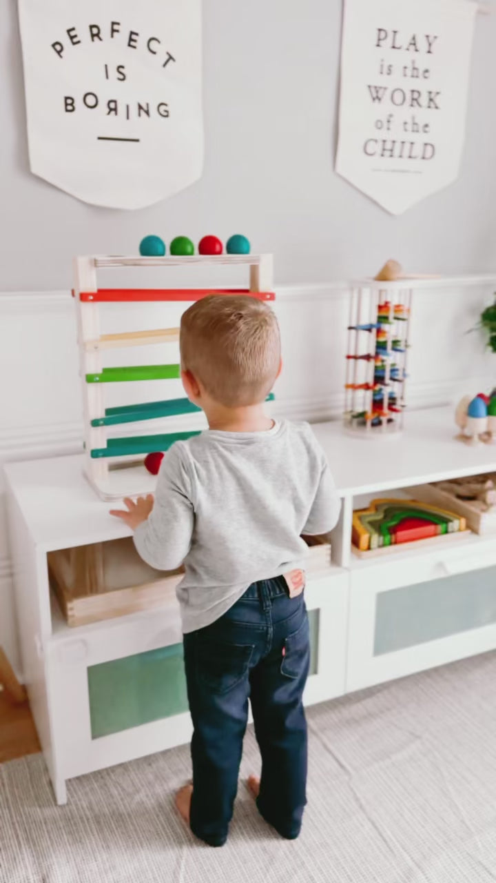 Montessori Wooden Ball Tracker