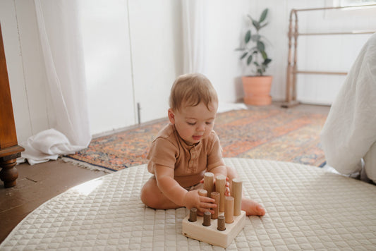 Montessori 9-Peg Puzzle - The Nurturing Nook