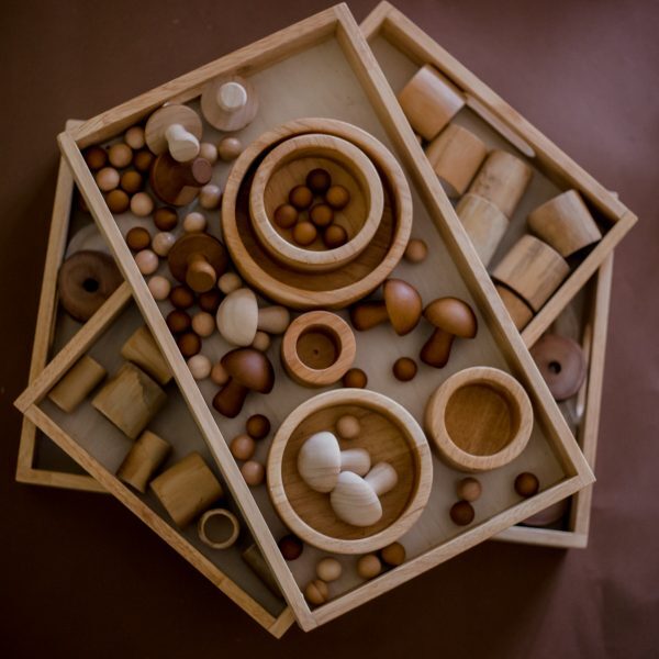 Montessori trays - set of 3
