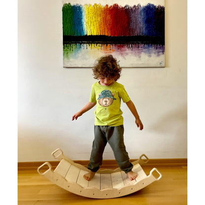 Wooden Balance Board for Toddlers (see ALL options) - The Nurturing Nook