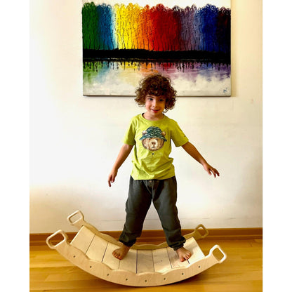 Wooden Balance Board for Toddlers (see ALL options) - The Nurturing Nook