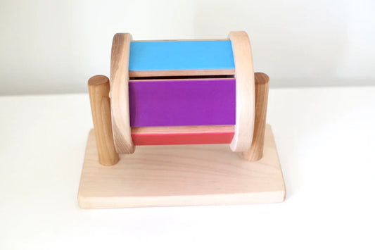 Montessori Spinning Rainbow Drum